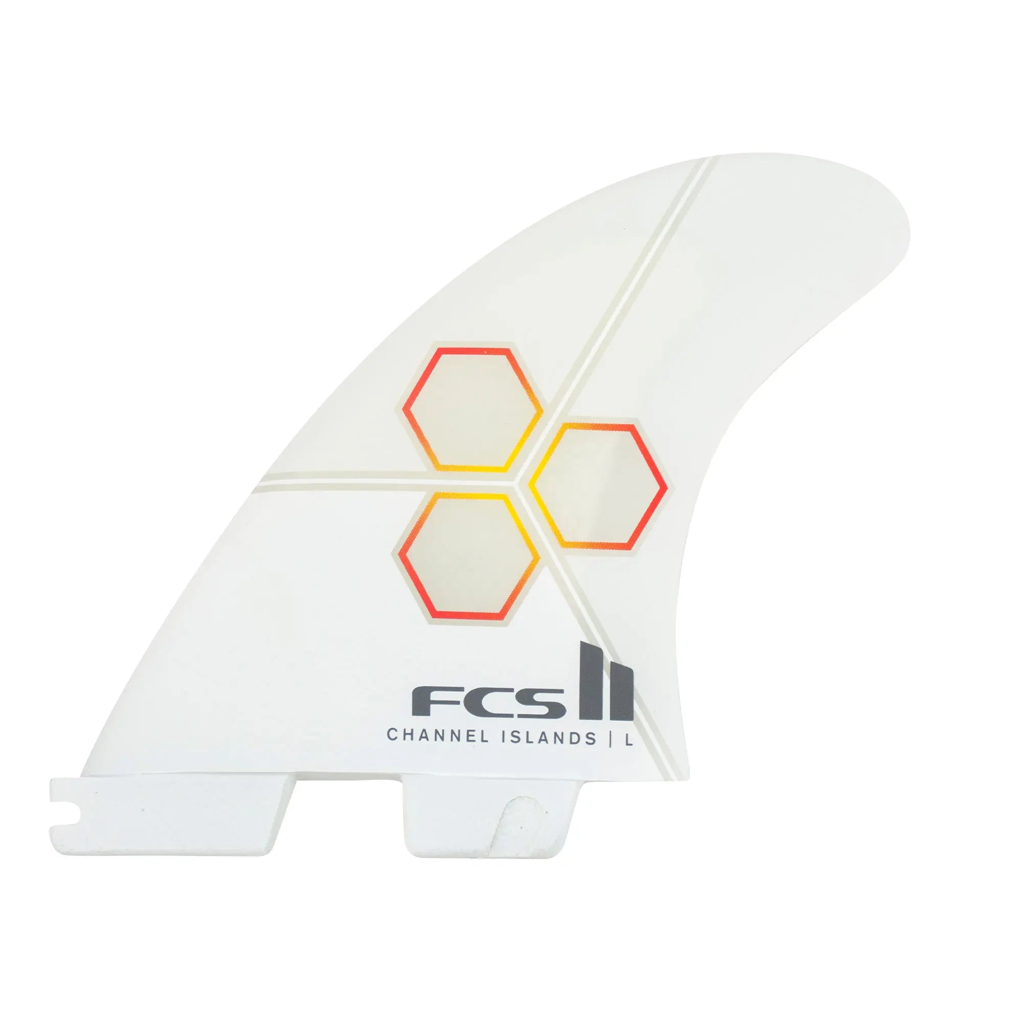 FCS2 CI UPRIGHT WHITE TRI FINS